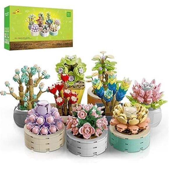 JMBricklayer Flowers Succulents Botanical Collection Building Sets, Plants - Picture 7 of 7